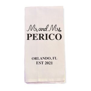 NWT Wool + Pepper Co. CUSTOM MR & MRS Dish Towel
